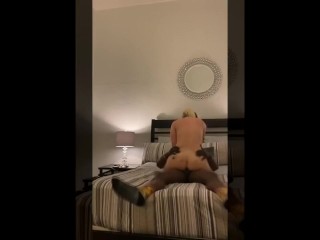 Spanish vacationer with large knockers makes BNB host cum