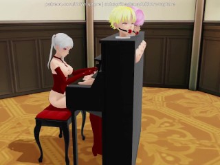Tickle The Ivories (Yuri Bondage Intercourse / Foot Fetish) – three-D MMD