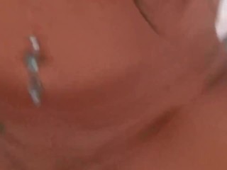 Attractive Stepsister fucked whilst looking at Lesbian Porn on Pornhub ( Creampie )