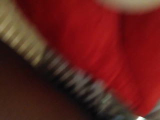 BBC TS is helping herself to a couple PUSSY TOY