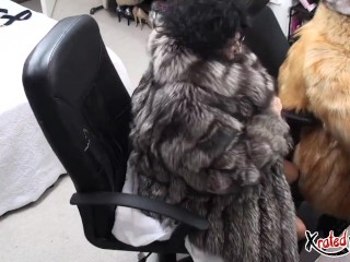 Obese mature lesbians strapon fuck with fur and mohair