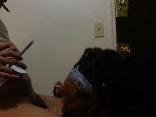 Blond Blow Process from a lesbian