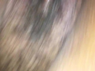 Two black women sharing a double headed dildo n creaming on it.