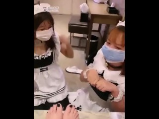 【一诺大小姐】三女奴的伺候（二）更衣沐浴伺候洗澡，极致诱惑【65分钟】