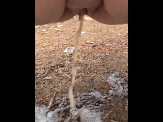 Pissing out of doors