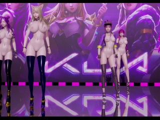 MMD LAYSHA – Chocolate Cream Strip Vers. Ahri Akali Kaisa Evelynn KDA 3-d Erotic Dance 4K 60FPS