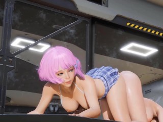 Sizzling three-D Hentai Lesbians Percentage Black Dildo