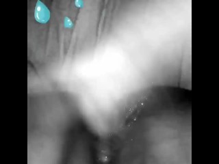 Making my female friend’s tight little white pussy squirt time and again