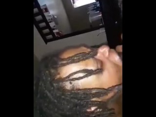 Lesbian stud provides sloppy head