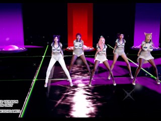 [MMD] ITZY – WANNABE Attractive Kpop Dance KDA Ahri Akali Kaisa Seraphine Evelynn