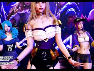 [MMD] GFRIEND – Glass Bead Ahri Akali Seraphine Kaisa Gwen Scorching Kpop Dance 4K 60FPS