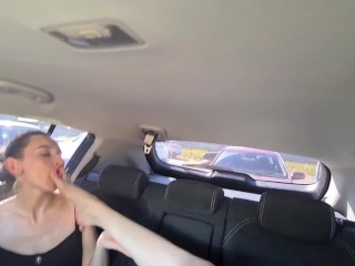Foot worship within the automotive! (TRAILER)