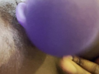 Lovely Black Lady Masturbation with Vibrator
