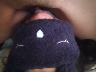 Kitten get face fucked