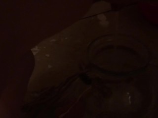 Determined piss in jar couldn’t make it to bathroom