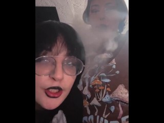 Bi chicks smoking cigs