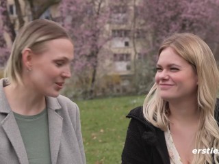 Ersties – Grasp-Studentin Emma Ok und Kinderkrankenschwester Nina C genießen das lustvolle Spiel mit