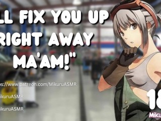 [SPICY] Scorching British Mechanic fixes your automotive │Flirty│Kissing│Public│F4F