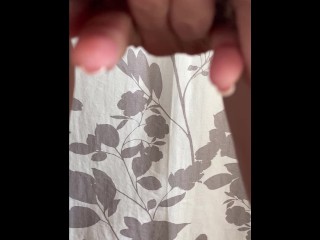 Squelching rainy pussy. Candy moans of masturbating milf.