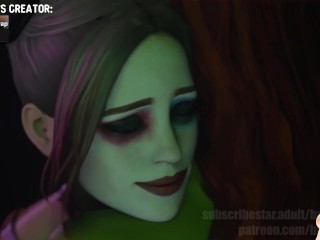 Harley Quinn and Poison Ivy suck every different’s pussy and sizzling kisses (BaronStrap animation) – Jazziuu