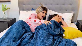 I catch my stepsis masturbating in my mattress and he or she convinces me to fuck her tight pussy!