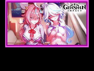 Genshin Have an effect on – Varesa and Furina watch for you in class uniform