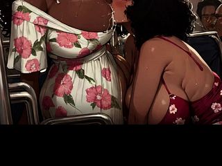 Lactating Milfs Love Appearing Off Their Large Titties At Paintings