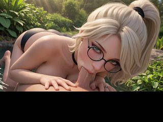 AI Generated – Our Sultry Servant Toiling Amid the Terraced Paddy at Sundown