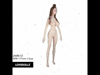 Asian Intercourse Doll WM 171cm J Cup Jiggle Video, LoveDolls Unique Jade Li Head