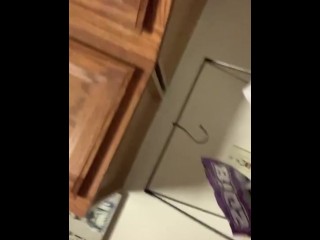 Nasty White Whore Fucking In Her Daddy’s Kitchen