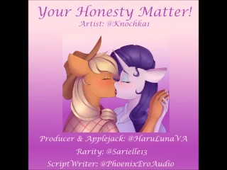 (FOUND ON ITCH.IO AND GUMROAD) F4F Your Honesty Issues! feet AppleJack x Rarity feet @Sarielle13
